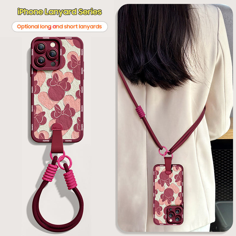 Disney-Inspired Silicone Phone Case for iPhone Series | Includes Free Wrist and Cross-Body Strap!