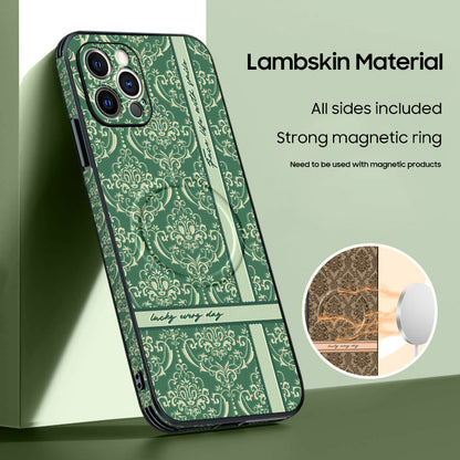 Elevate Your Style with the Luxe Printed Leather MagSafe iPhone Case