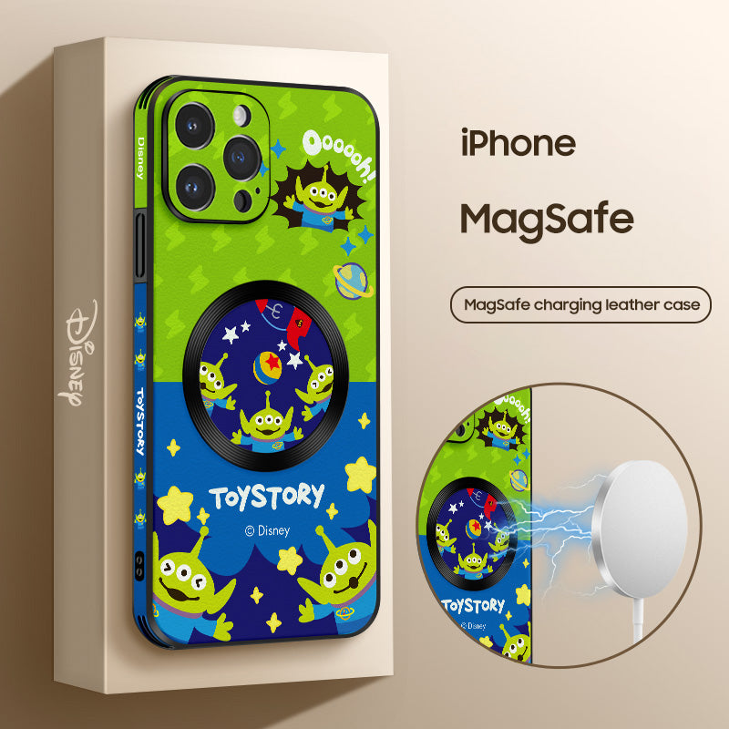 Disney-Inspired MagSafe iPhone Case | Premium Cartoon Leather Design