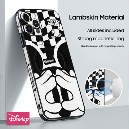 Magical Disney-Inspired Leather Phone Case for iPhone with MagSafe Compatibility