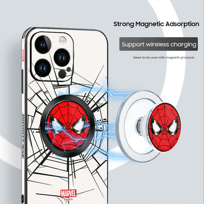 Spider-Man Inspired Leather Phone Case for iPhone MagSafe | Original Design