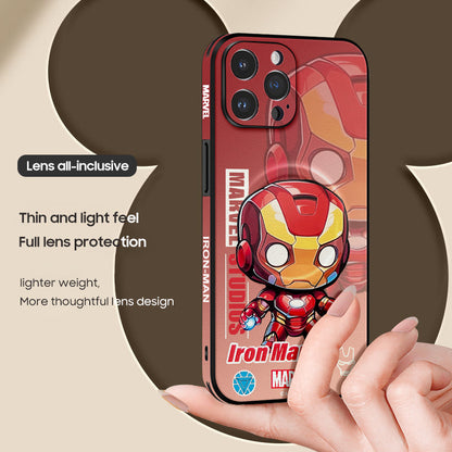 Marvel-Inspired Leather Phone Case for iPhone with MagSafe Compatibility