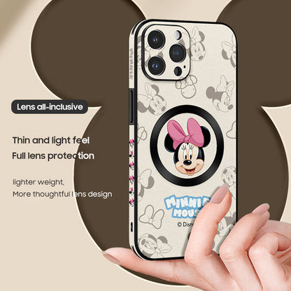 Disney-Inspired Leather Phone Case with MagSafe for iPhone