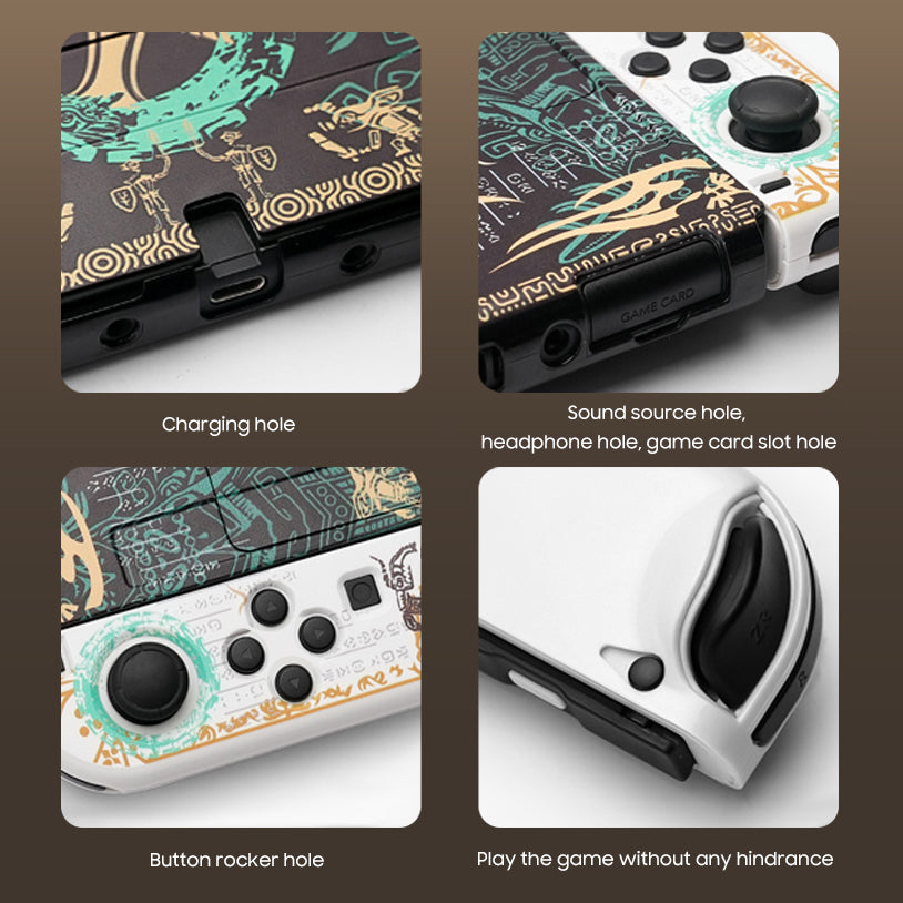 Vibrant Wings of Ruin Nintendo Switch OLED Protective Case – Game-Themed Elegance