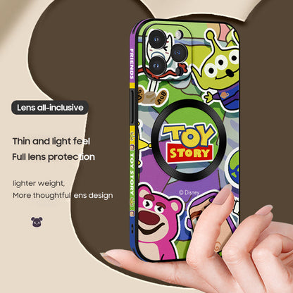 Toy Story-Inspired Leather Phone Case with MagSafe Compatibility for iPhone