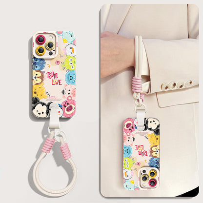 Disney-Inspired Silicone Phone Case for iPhone Series | Includes Free Wrist and Cross-Body Strap!