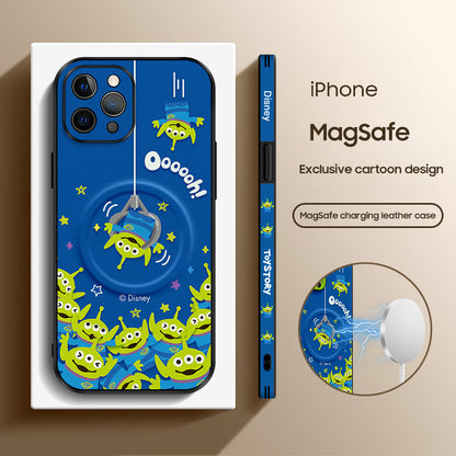 Disney-Inspired MagSafe iPhone Case | Premium Cartoon Leather Design