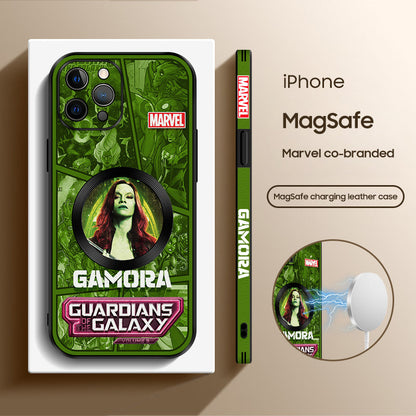 Galactic Adventure: Guardians of the Galaxy Cartoon Leather iPhone MagSafe Case