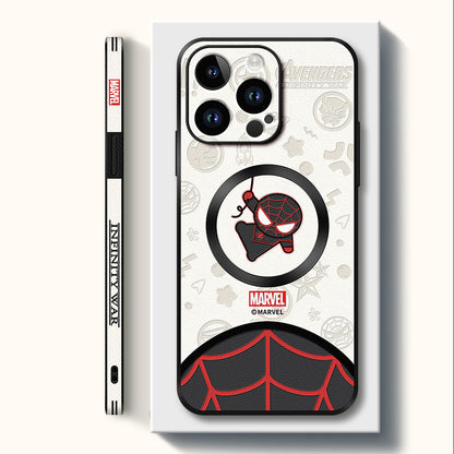 Spider-Man Inspired Leather Phone Case for iPhone MagSafe | Original Design