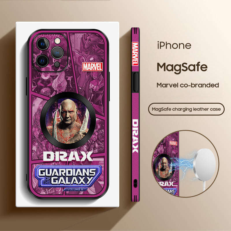 Galactic Adventure: Guardians of the Galaxy Cartoon Leather iPhone MagSafe Case