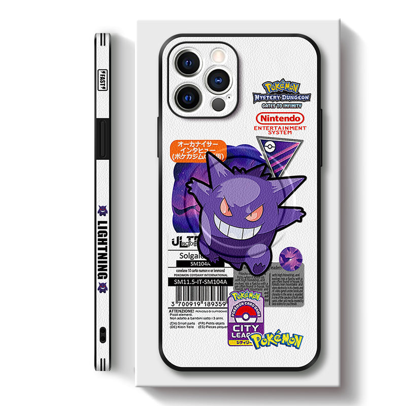 Elevate Your Style with the Pokémon Gengar Leather MagSafe iPhone Case