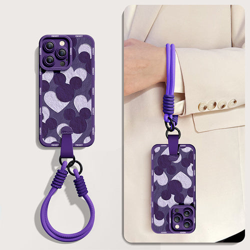 Disney-Inspired Silicone Phone Case for iPhone Series | Includes Free Wrist and Cross-Body Strap!