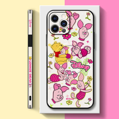 Disney-Inspired MagSafe iPhone Leather Case | Original Cartoon Design