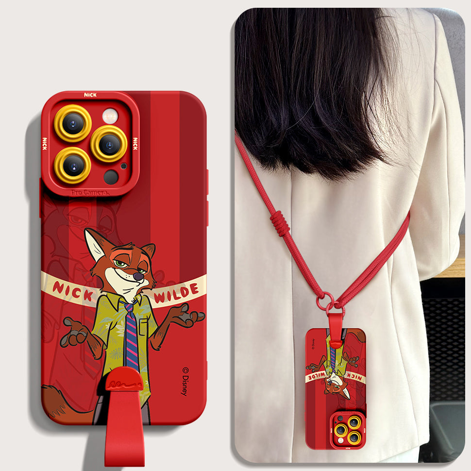 Zootopia-Inspired Silicone iPhone Case | Includes Free Wrist & Cross-Body Strap!