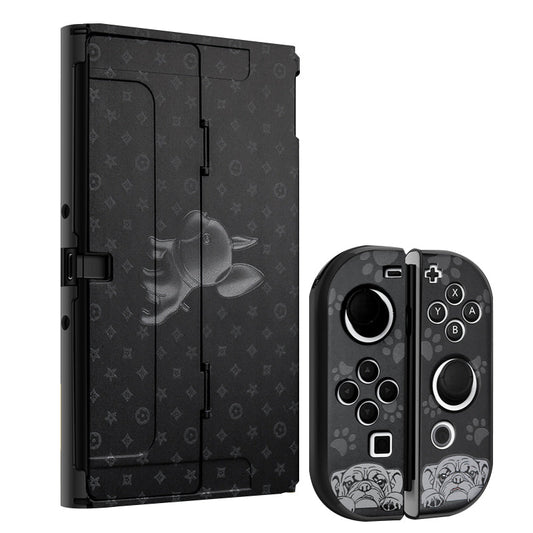 Stylish French Bulldog-Themed Protective Case for Nintendo Switch OLED – Game in Style!