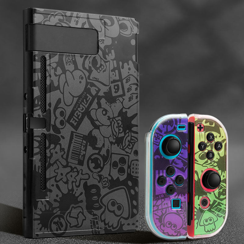 Splatoon 3 Inspired Protective Case for Nintendo Switch - Game-Themed Fun!