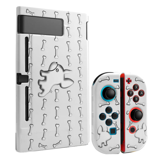 Adorable French Bulldog-Themed Protective Case for Nintendo Switch