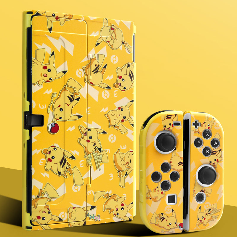 Vibrant Pokémon Pikachu Protective Case for Nintendo Switch OLED - Level Up Your Gaming Style!