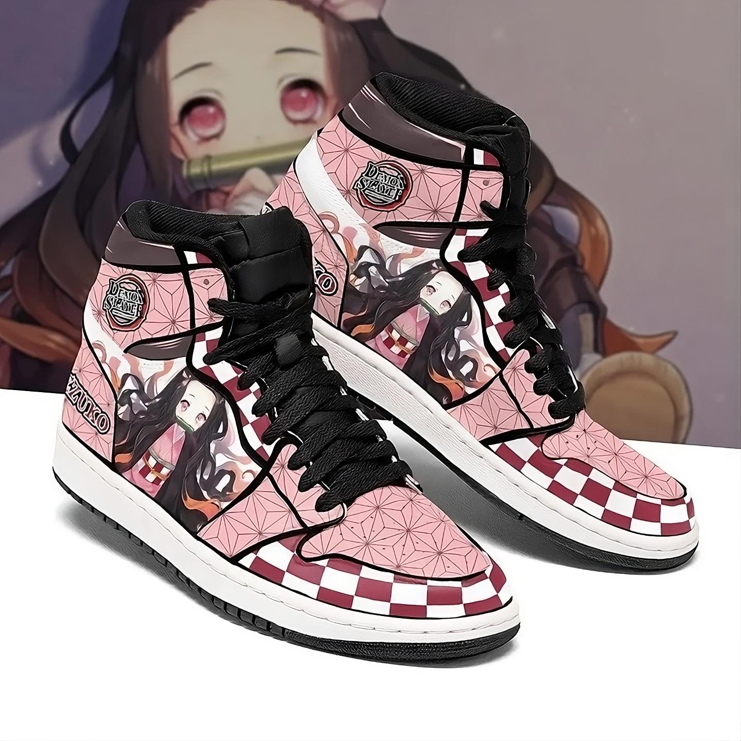 Nezuko High Top Sneakers - Demon Slayer Edition