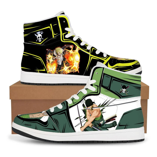 Zoro & Sanji Dual High Tops – One Piece Edition