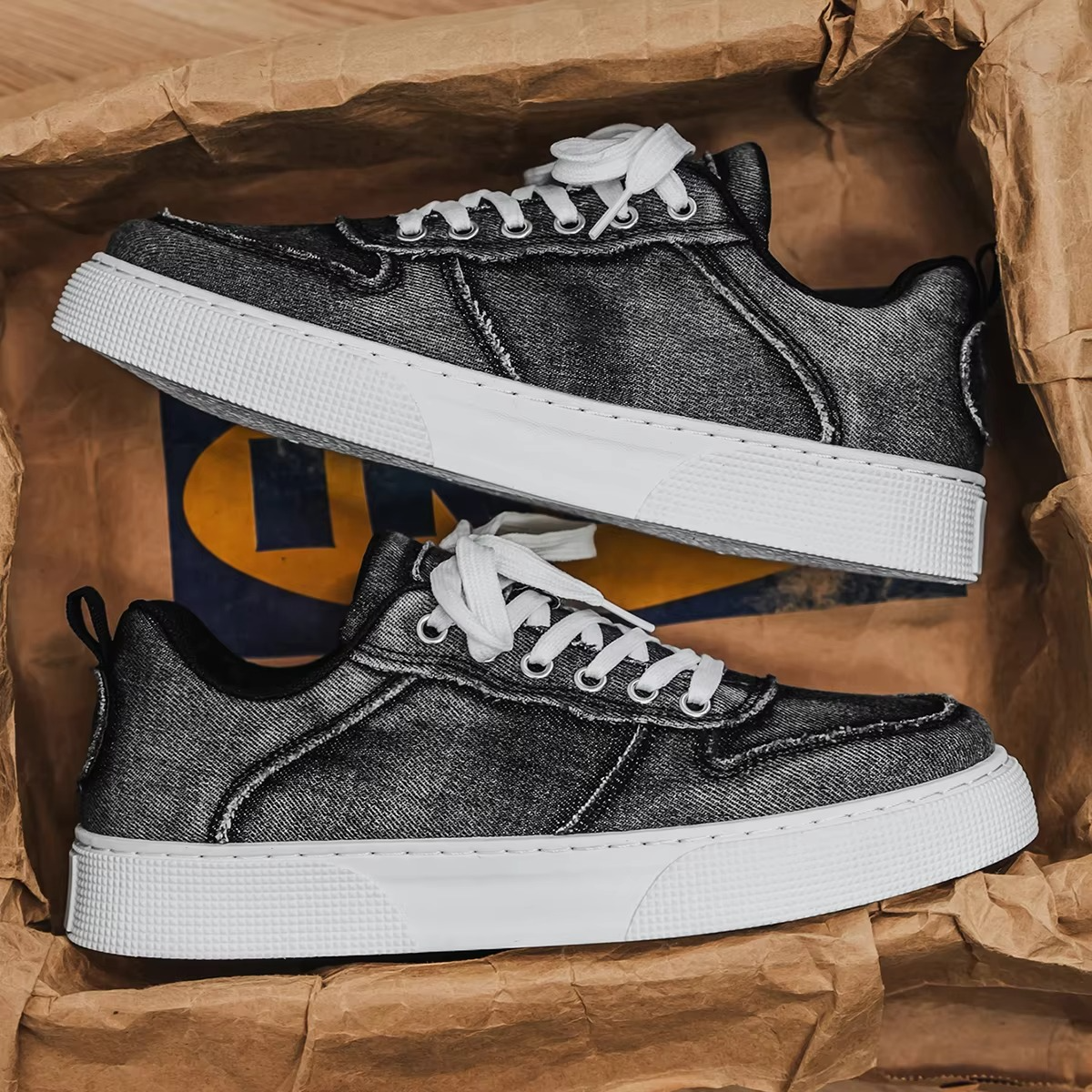 Vetrox™ Denim Street Classic – Casual Canvas Skate Sneaker