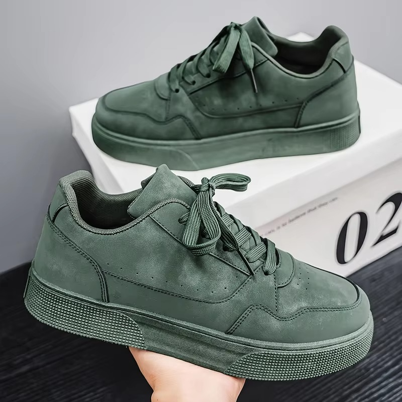 Montera™ Minimal Luxe Court Sneaker – Matte Nubuck Style