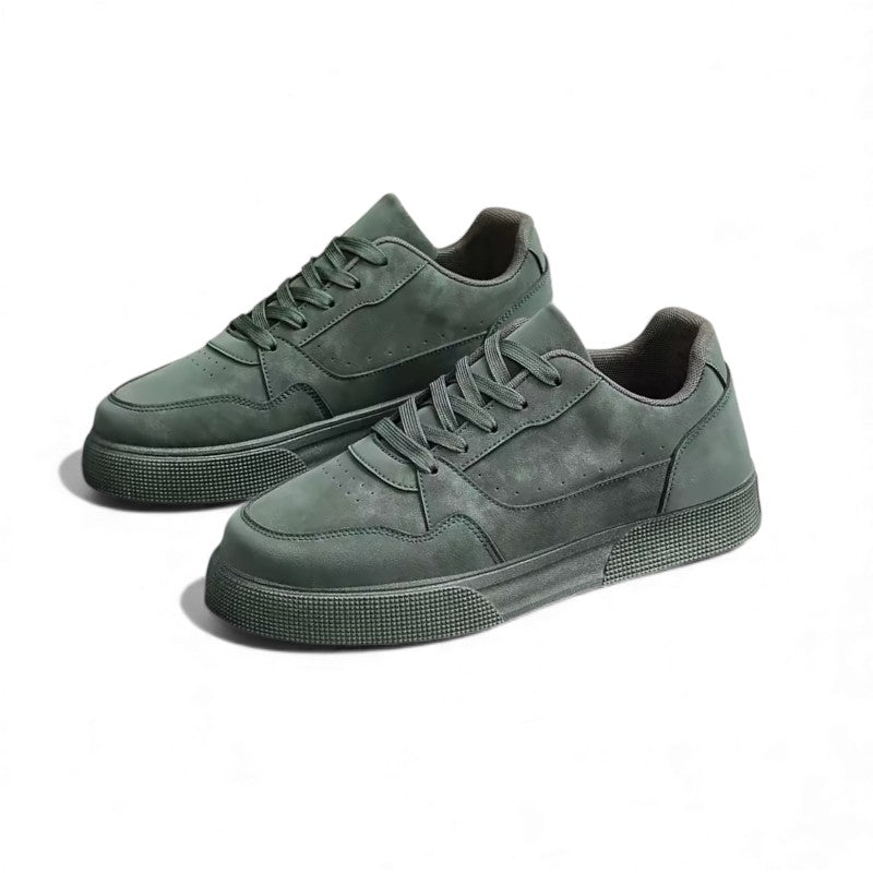 Montera™ Minimal Luxe Court Sneaker – Matte Nubuck Style