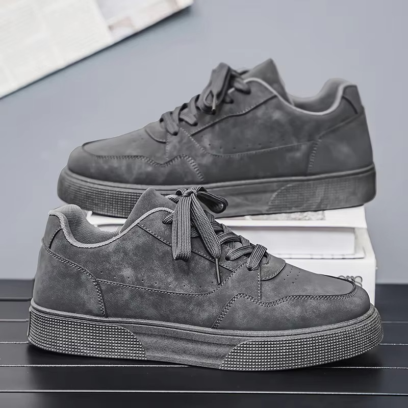 Montera™ Minimal Luxe Court Sneaker – Matte Nubuck Style