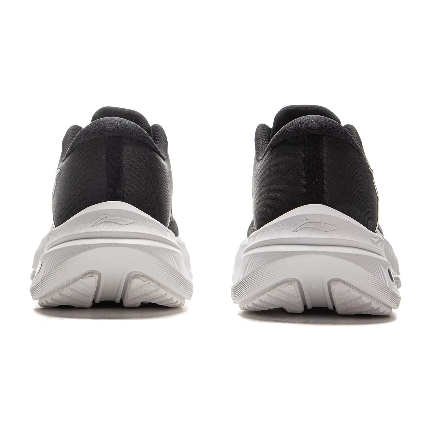 AeroStride™ Tempo Bounce Cushion Running Shoes – All-Black Reflective Performance Sneakers