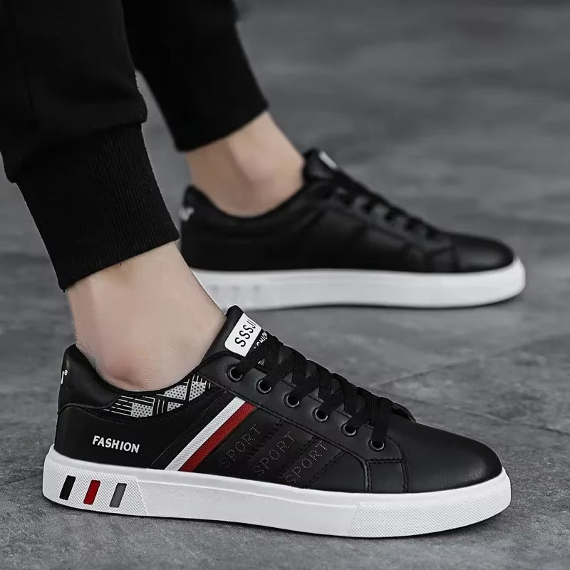 STRIDECORE™ Essential Vulcanized Low – Minimalist Court-Style Casual Sneakers