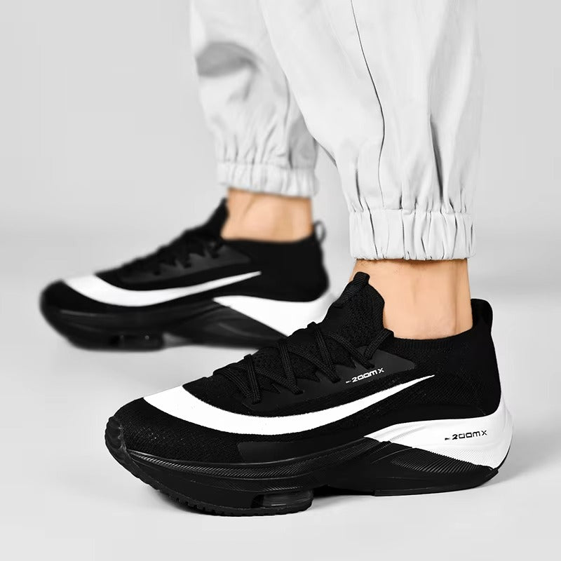 AeroFlux Velocity Knit Racer | Lightweight Cushion Running Sneakers for Men