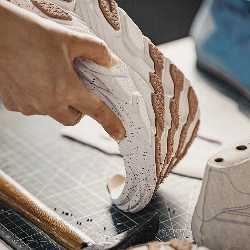 TerraVelo™ Retro Runner Chunky Sole Color-Block Sneakers