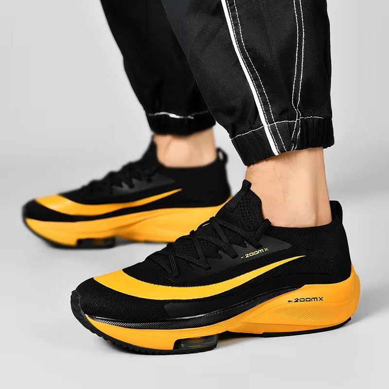 AeroFlux Velocity Knit Racer | Lightweight Cushion Running Sneakers for Men