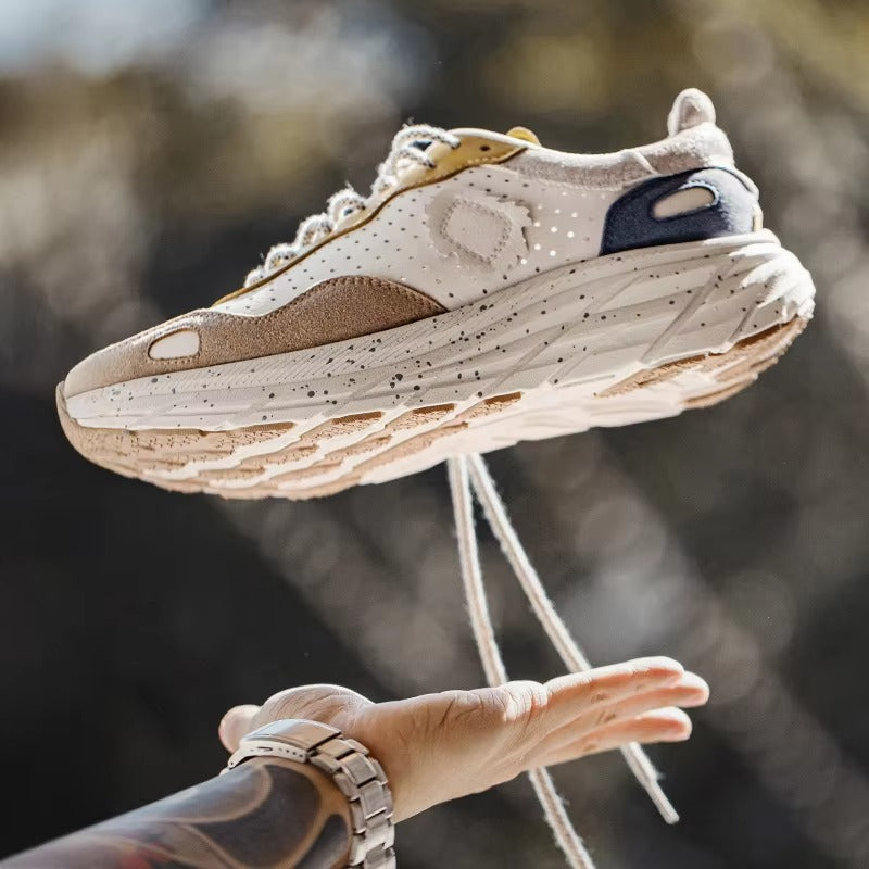 TerraVelo™ Retro Runner Chunky Sole Color-Block Sneakers