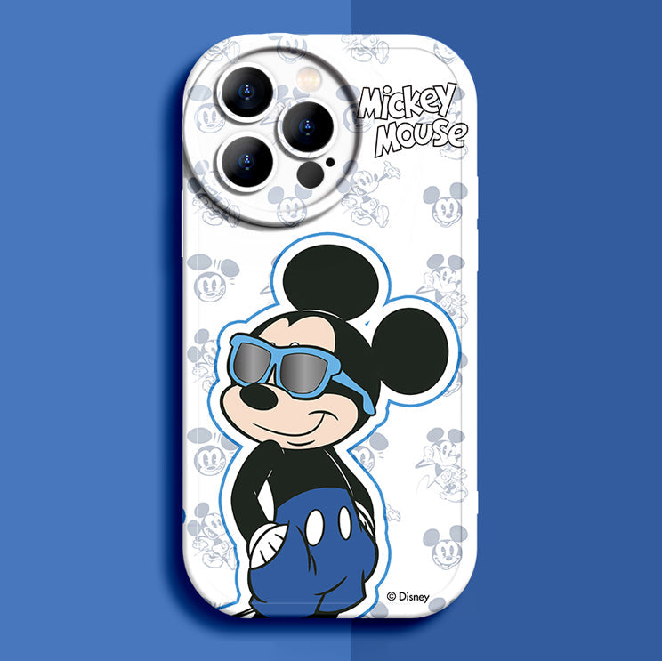 Magical Disney Silicone Phone Case for iPhone Series with Charming Round Lens Design