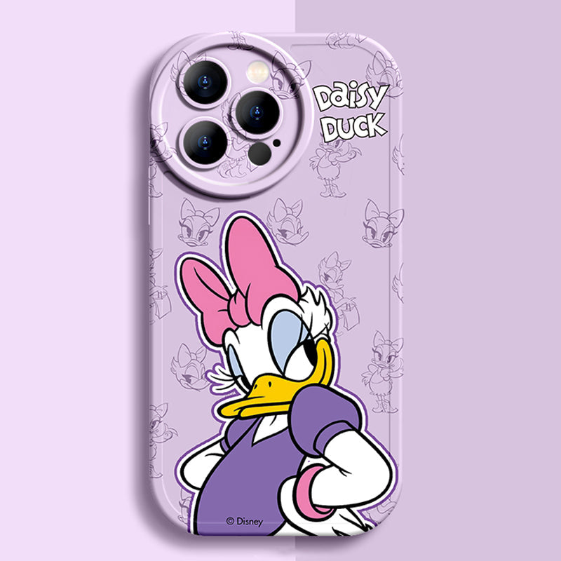 Magical Disney Silicone Phone Case for iPhone Series with Charming Round Lens Design