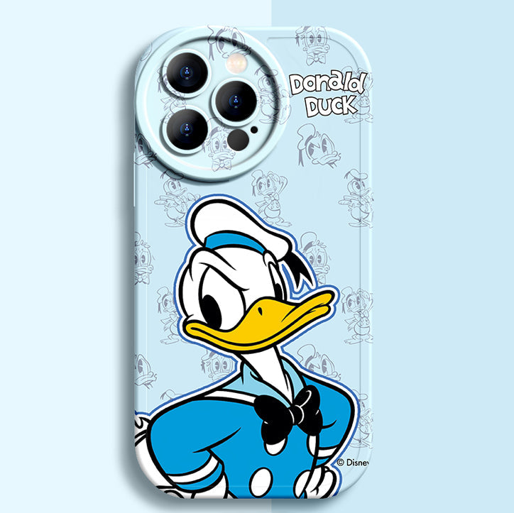 Magical Disney Silicone Phone Case for iPhone Series with Charming Round Lens Design