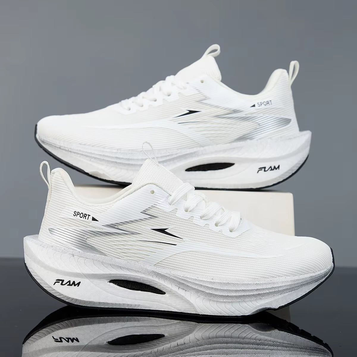 AEROVISTA™ MaxFlow Marathon Runner | High-Stack Lightweight Breathable Running Shoes