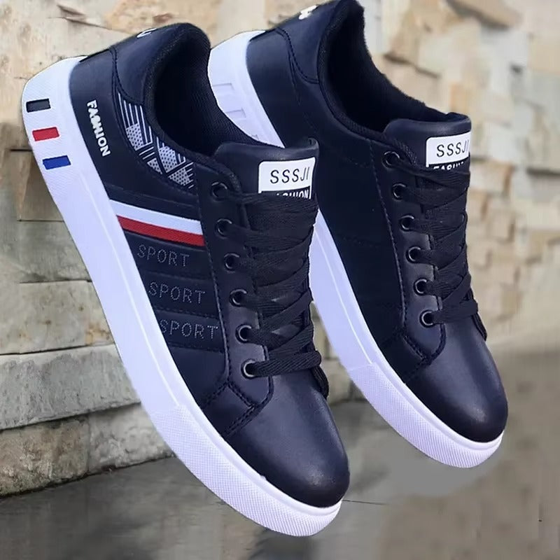 STRIDECORE™ Essential Vulcanized Low – Minimalist Court-Style Casual Sneakers