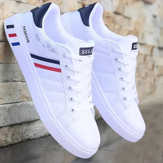 STRIDECORE™ Essential Vulcanized Low – Minimalist Court-Style Casual Sneakers
